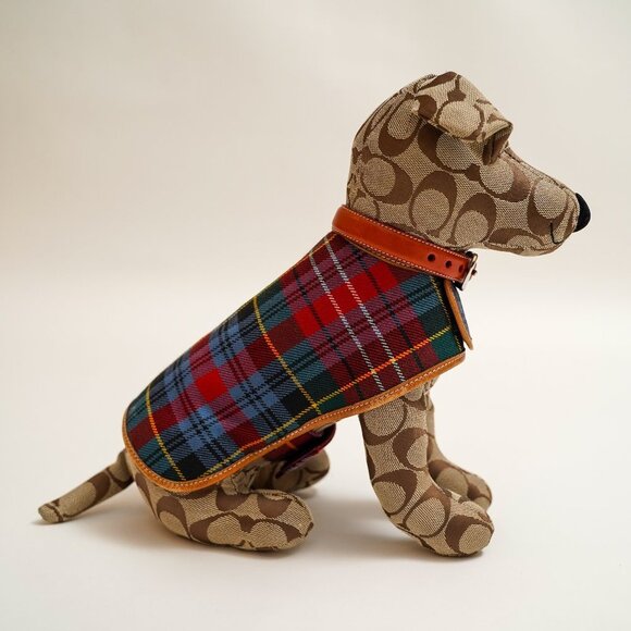 Rare 90's Coach Stuffed Monogram Dog - Picture 5 of 9